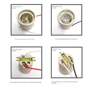 Screw Lamp Holder E27/E40 Screw Lamp Holder Die-Cast Aluminum Lamp Holder Factory Warehouse Workshop High Temperature Re