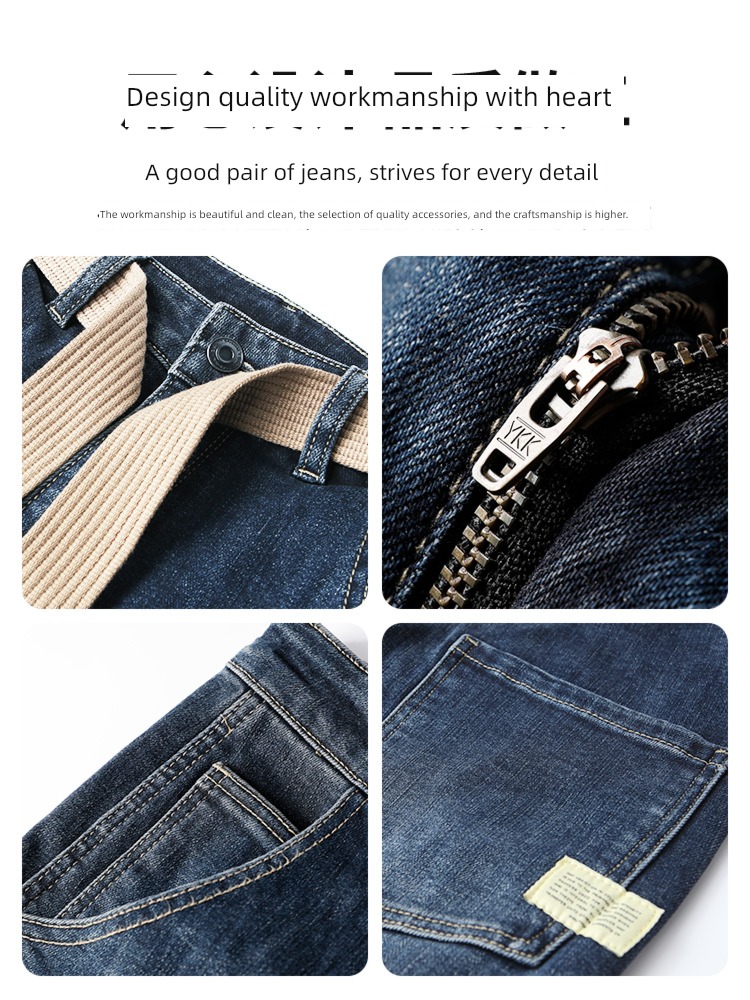 thermal storage lava Plush easy leisure time Denim pants
