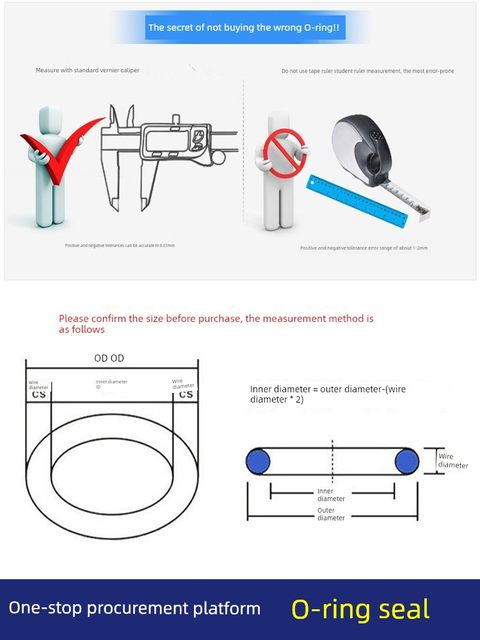 Rubber O-ring Set Dingqing fluorine silicone ring O-ring sealing ring rubber ring repair box high temperature resistance