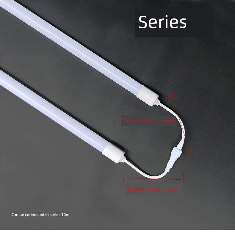 T8 Waterproof Lamp Tube Lp65 Integrated Outdoor Rainproof Light Box Billboard Fluorescent Lamp Farm Strip Lighting Lamp