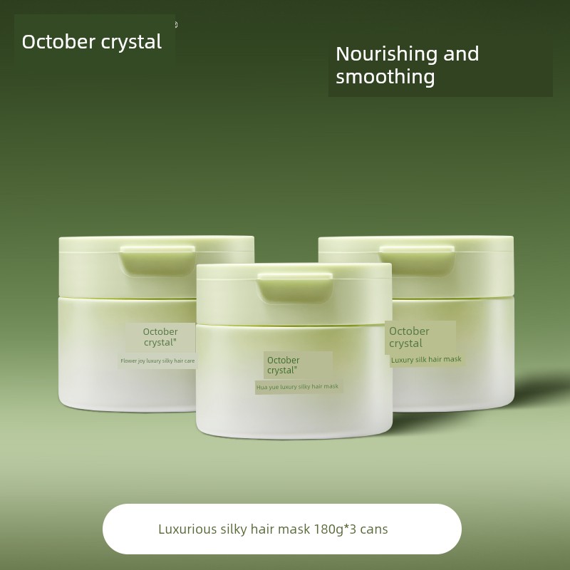 October Crystal Flower Delight Hair Mask for Pre-Pregnancy: Smooth and Silky, Improves Frizz, Hair Care, Moisturizing, Nourishing, Anti-Hair Breakage — 3