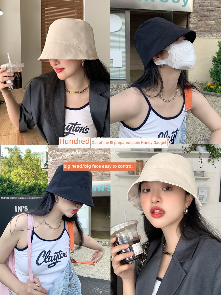 Big head star female Autumn and winter solar system Advanced sense Hat