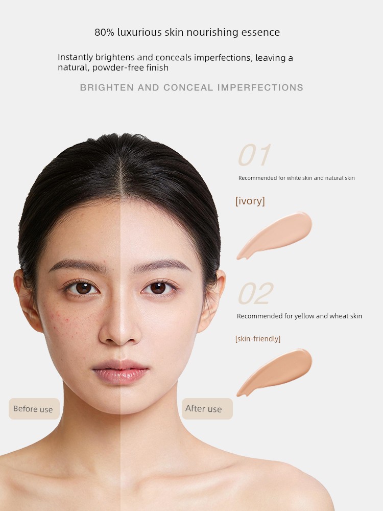 German Nenfu Folic Acid Air Cushion Bb Cream Concealer Isolation Foundation Liquid Special Skincare Product for Women Preparing for Pregnancy Cosmetics — 3
