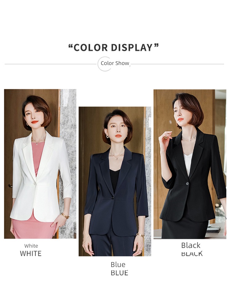summer three quarter sleeve temperament Goddess suit loose coat