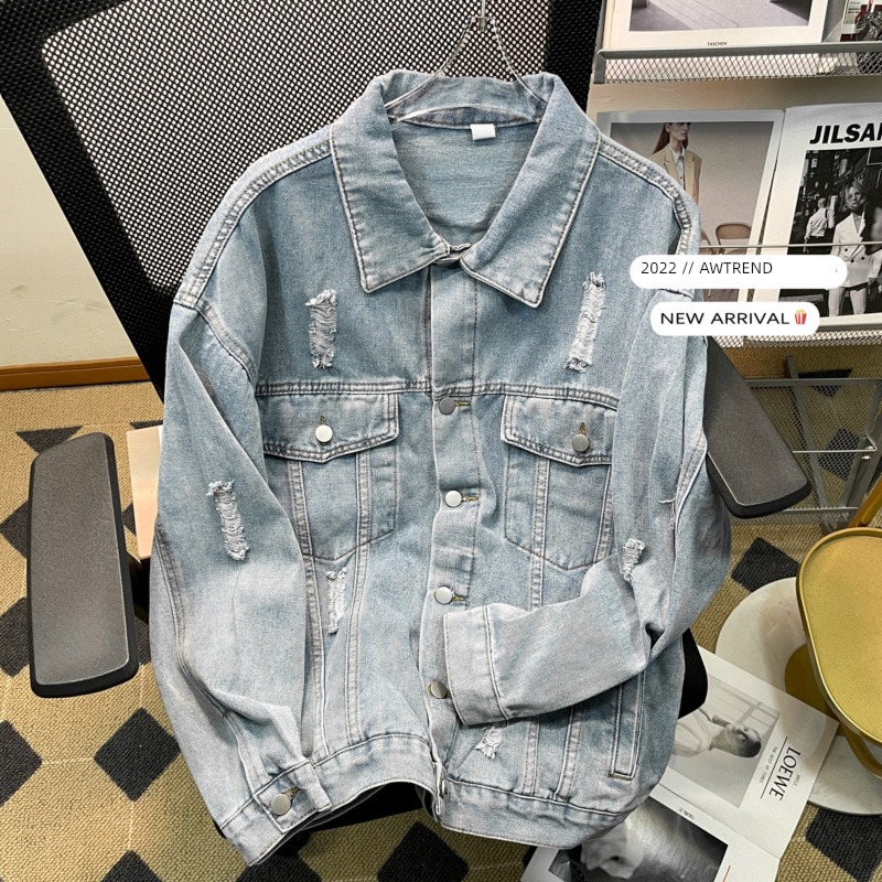 Chaopai Spring and Autumn easy Ruffian handsome jacket chaqueta