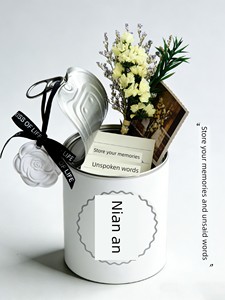 Qingming Festival Offerings: Plant Set for Emotional Expression at the Grave, Handmade Eco-Friendly Artificial Flower Bo