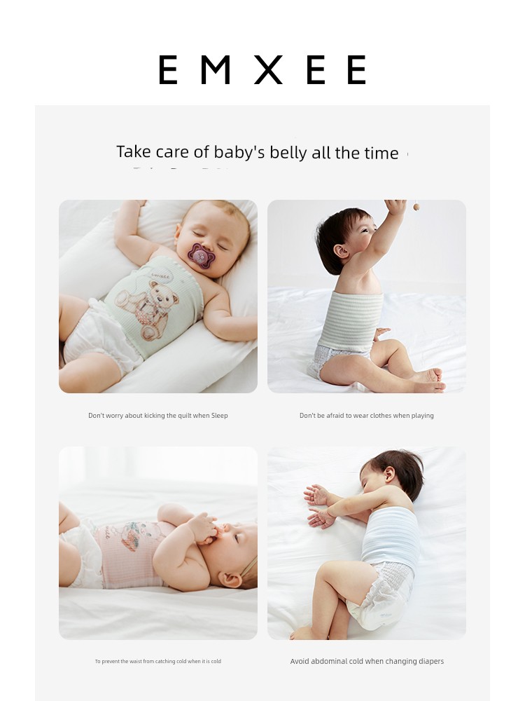Qianxi Autumn Prevent Catching Cold Newborn Pure Cotton Bellyband — 4