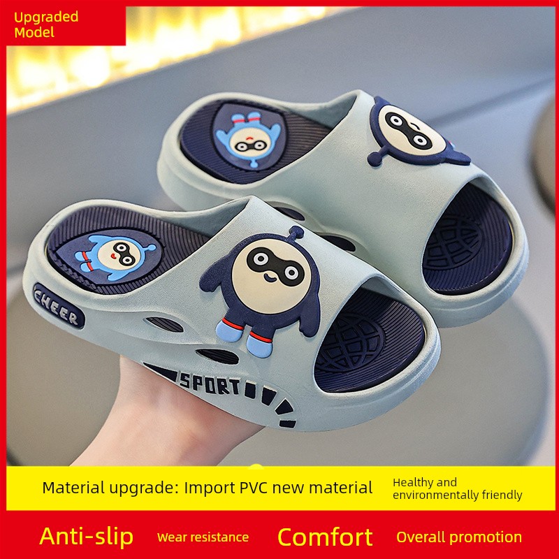 Children's Slippers for Boys, Summer 2026 New Model, Non-Slip Thick-Soled Outdoor Wear, Suitable for Older Children, Indoor Home Use, Boys' Sandals — 1