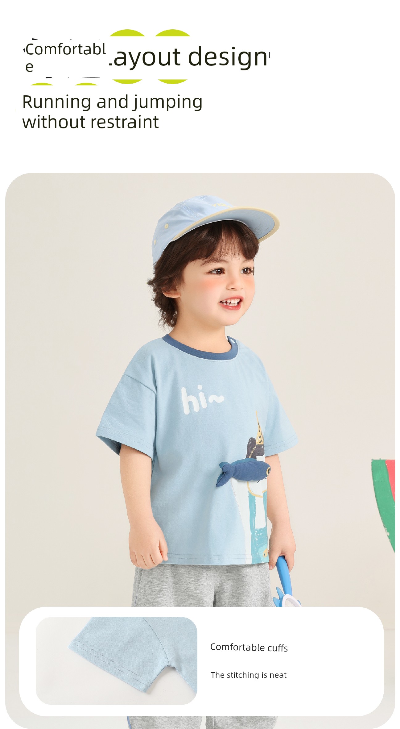 Kaka Panda Baby Clothes Boys Cartoon Short-Sleeved T-Shirt Summer Style Girls Baby Half-Sleeved Summer Tops Kidsren's Tops — 6