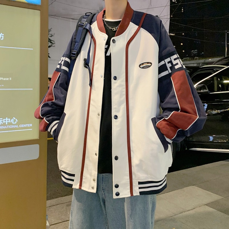 Hip hop autumn American style Minority Thin money Jacket mlb