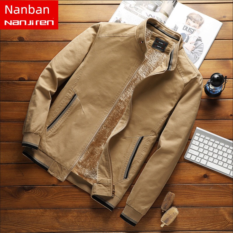 NGGGN Self-cultivation keep warm Autumn and winter man loose coat