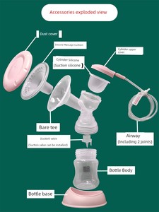 XENBEA Electric Breast Pump Fittings Three Way Parts Duckbill Valve Suction Silicone Air Tube Feeding Bottle 8617/8775