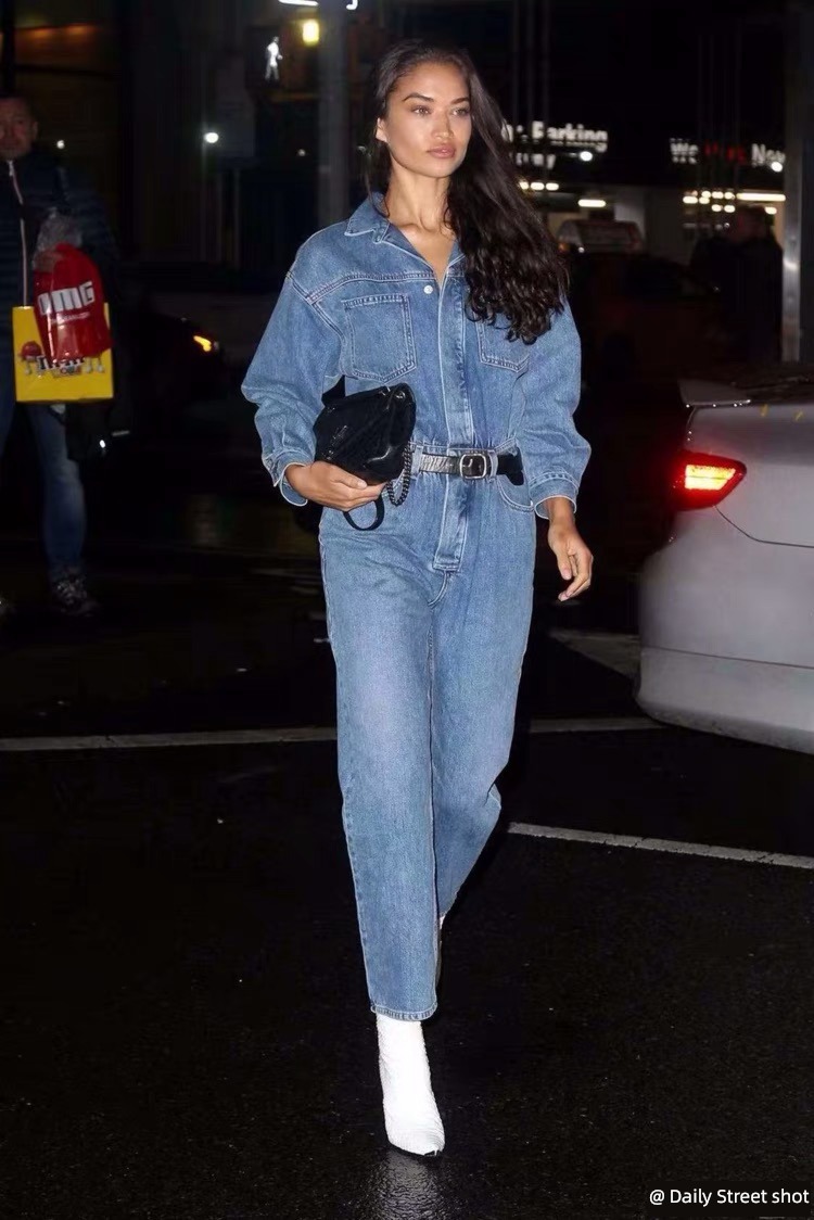 The new spring and autumn Europe and America Advanced sense work clothes Jumpsuit