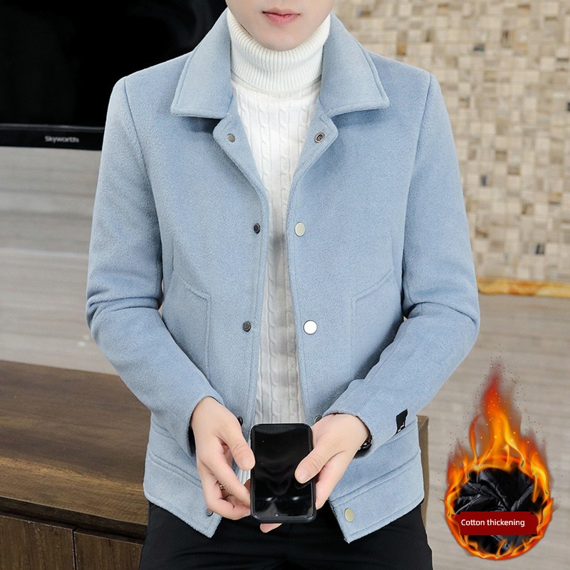 Adding cotton Thickened section keep warm loose coat Autumn and winter Windbreaker