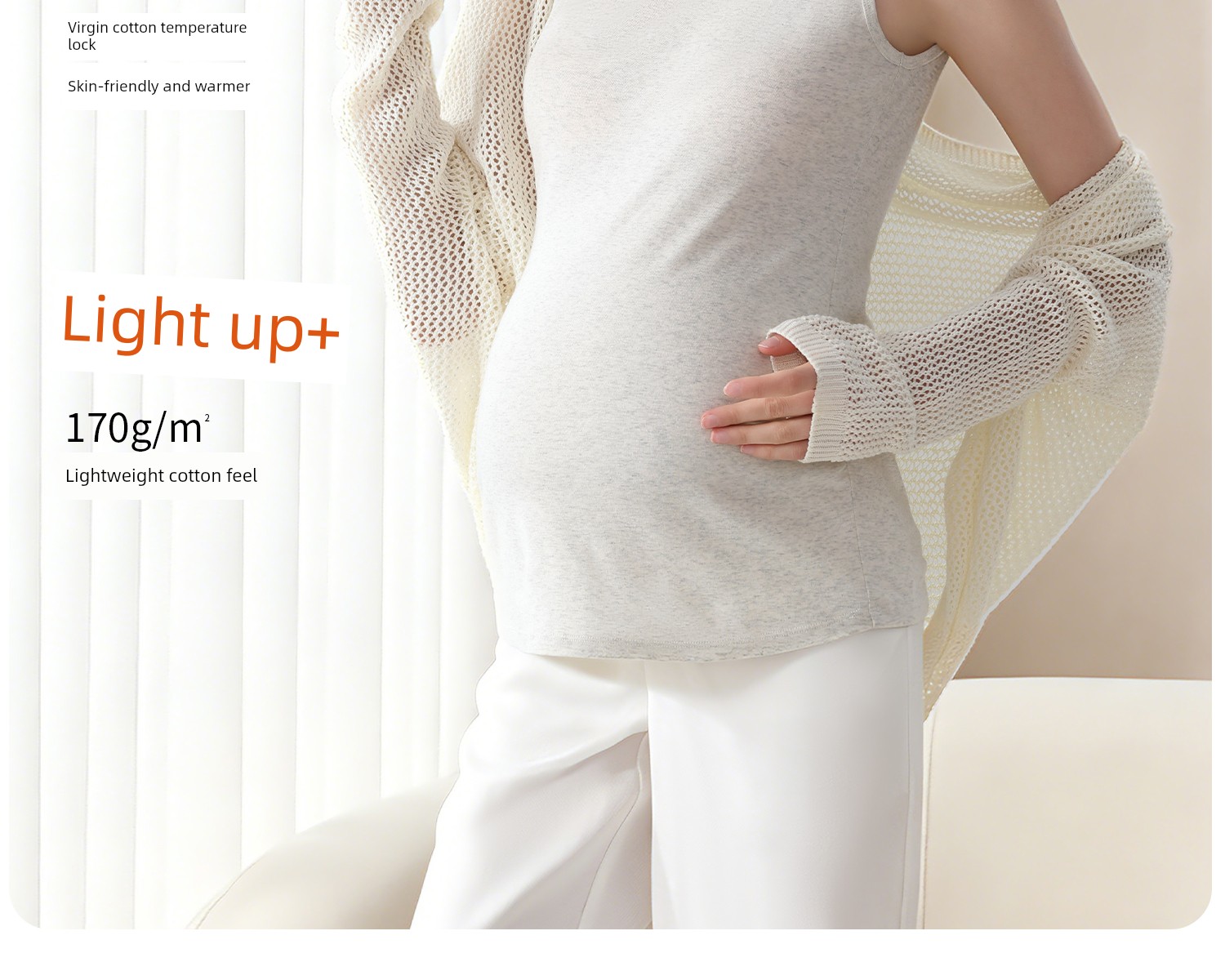 All Cotton Dralon Autumn and Winter Special Heattech Intimates Pregnant Women — 4