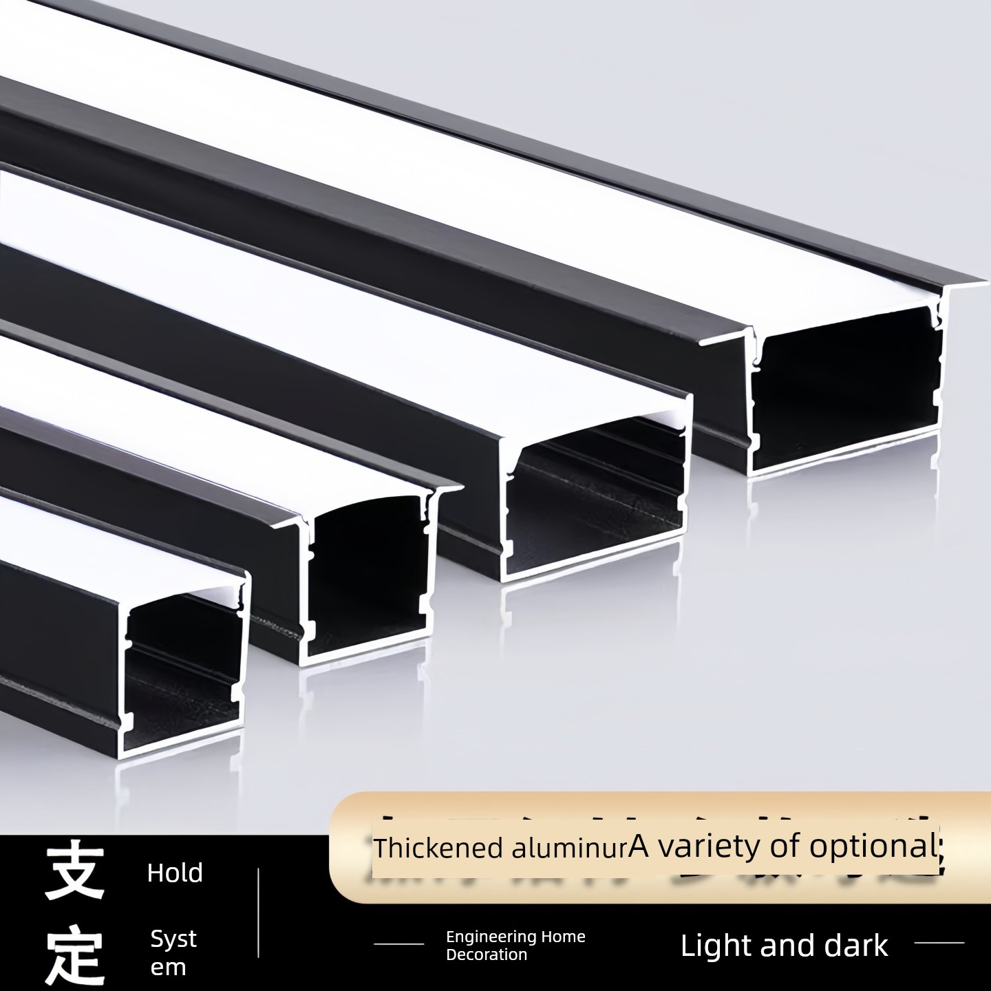 Led Embedded Aluminum Alloy Embedded Linear Lamp
