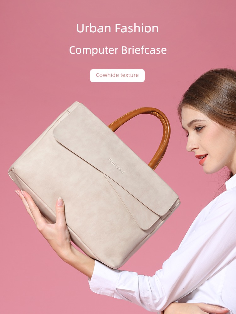 Computer package 14 inches female portable notebook apply association 16 Huawei 15 spot 6macbookpro Apple air13surface Microsoft 12 One shoulder Messenger business affairs briefcase Fall prevention Shockproof