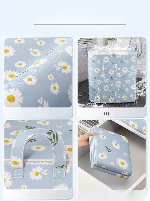 Clothes quilt storage bags Large capacity wardrobe sorting box Moving and packaging artifact Large storage basket Extra large waterproof