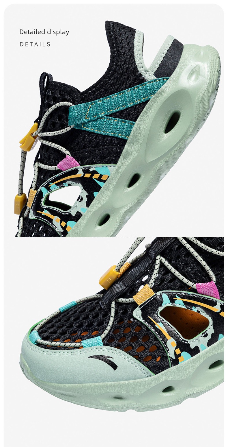 Anta Kids Boys' Beach Shoes 2026 Summer New Non-Slip Wear-Resistant Closed-Toe Sandals for Older Children — 62