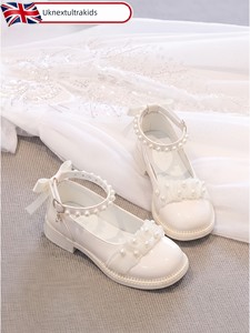 British Nu Princess Shoes for Girls, Small High Heels, Suitable for Dresses, Princess Style, Soft Sole, High Aesthetic V