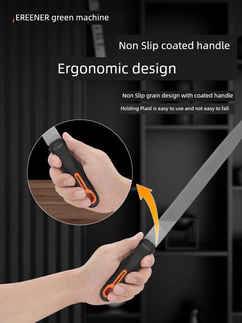 Green forest file grinding tool knives woodworking metal triangle file semicircular high hardness steel file handmade rubbing set