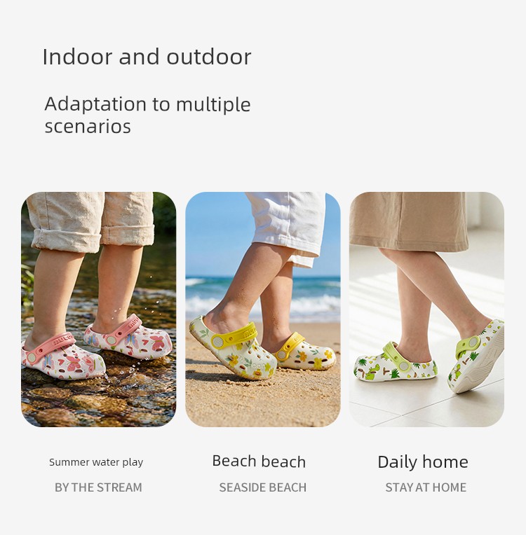 Children's Slippers for Indoor Use, New Summer Style for Boys, Clogs for Kids, Outdoor Sandals for Girls, Beach Shoes — 11