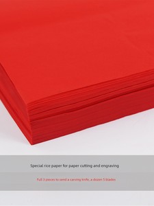 Bright Red Kids Craft Class Paper Cut