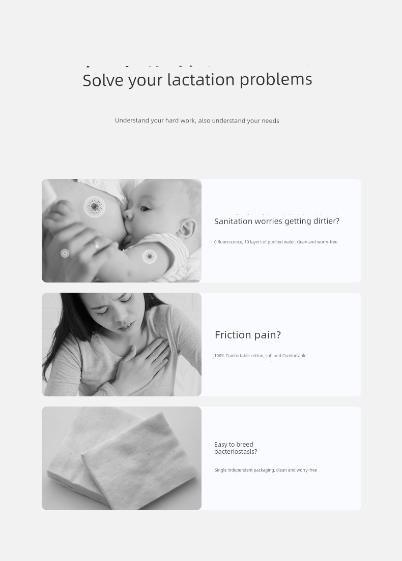October Crystalline Nipple Cleaning Cotton Breast Feeding Wipes Breastfeeding Cleaning Cotton Breast Cleaning Wipes — 3