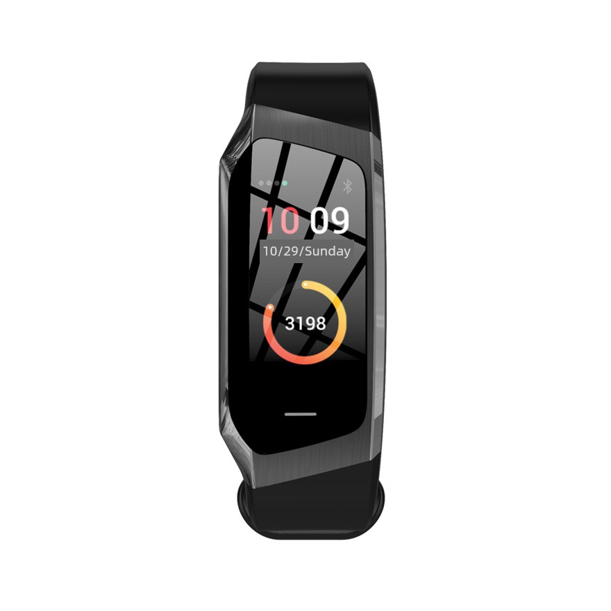  跨境新款E18智能手環運動軌跡計步防水心率血壓信息提醒工廠 蓝色Product Thumbnail