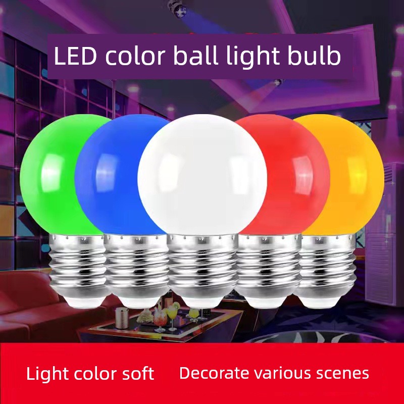 LED Colored Bulb E27 Screw B22 Bayonet Colorful Decoration Yellow Green Blue Pink Orange Purplish Red Energy Saving GenOptics Aura Essence