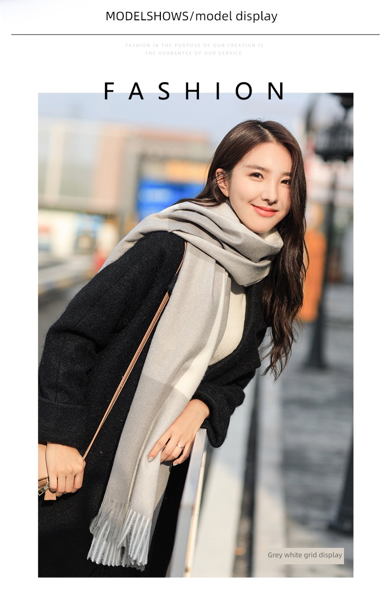 female winter lovely thickening Shawl Gift box scarf