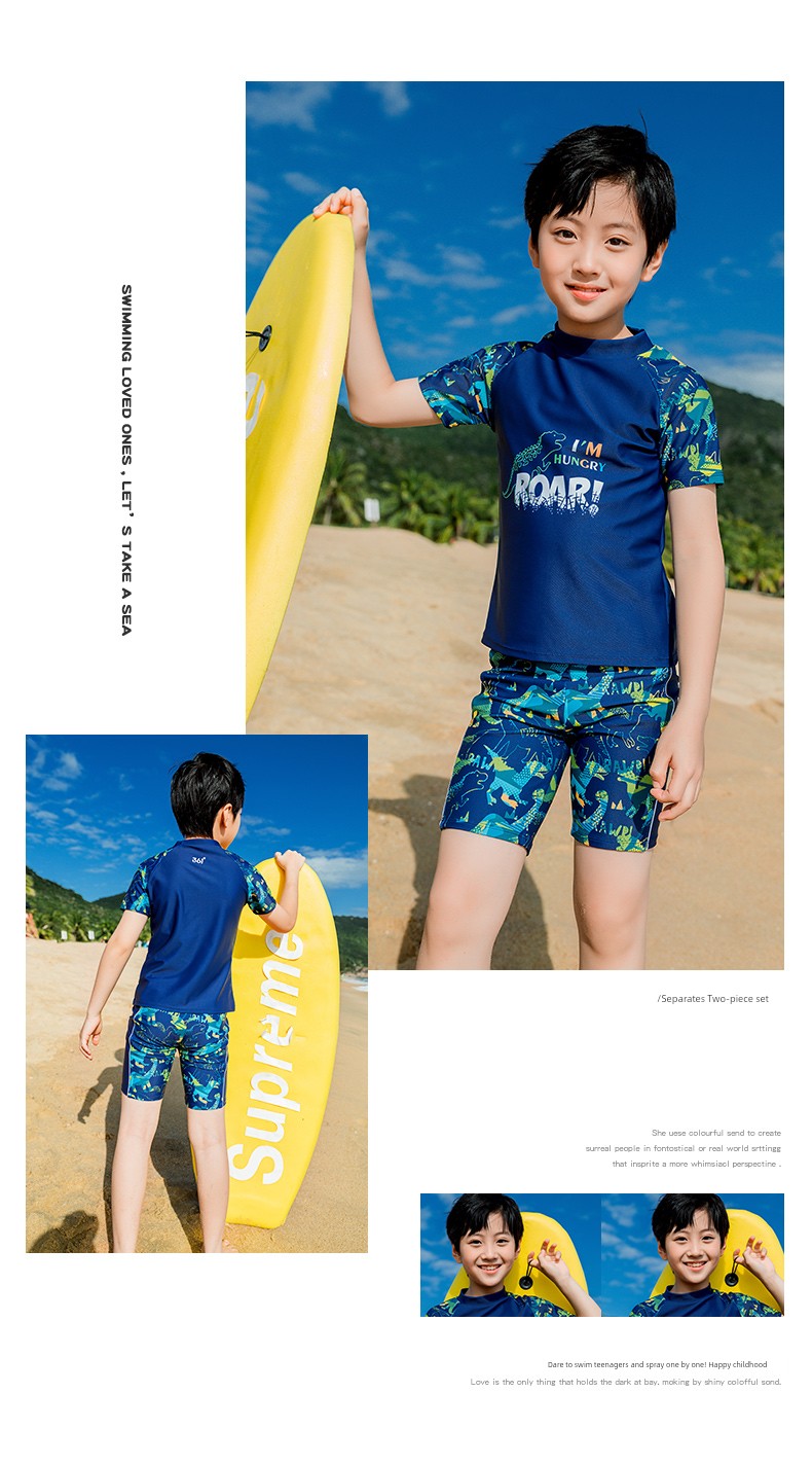 361 Kidsren's Swimsuit Boys' Split Swimsuit 2026 New Summer Swimsuit for Middle and Large Kidsren — 4