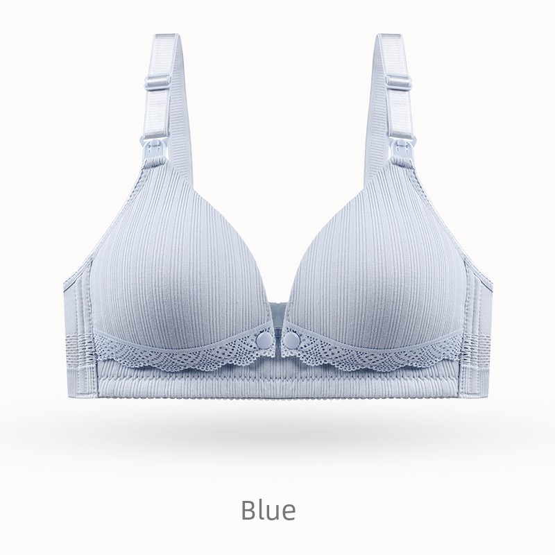 Maternity Bra Nursing Bra Push-Up Anti-Sagging Pregnancy Breastfeeding Pure Cotton Lift-Up Comfortable Bra Thin Style — 2