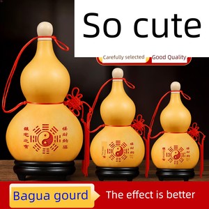 Real Natural Gourd Ornament, Eight-Trigram Open-Mouth Gourd Pendant, Real Gourd to Resolve Issues with the Bathroom Next