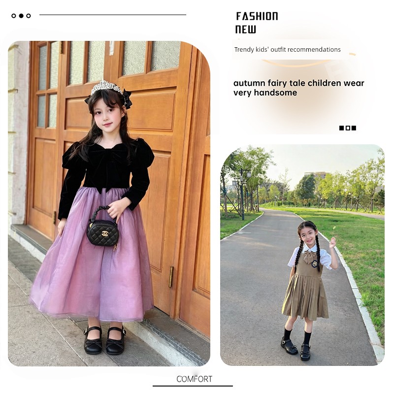 Black Leather Shoes for Girls, College Style with Bow, Versatile, Super Soft, 2026 New Model, Comfortable for Feet, British Style for Children — 2