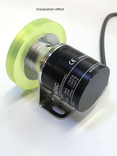 Standard encoder wheel meter wheel (glue-covered) circumference 200mm inkjet printer single-wheel encoding synchronizer wheel