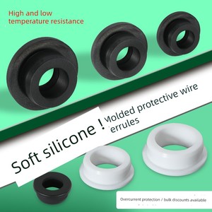 T-Type Rubber Protective Ring through-Hole High and Low Temperature Resistant Soft Silicone Outlet Ring Cable Chassis Pr