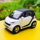 Simulated Mercedes-Benz smart alloy car model cute cartoon mini children's toys gift baking sound and light
