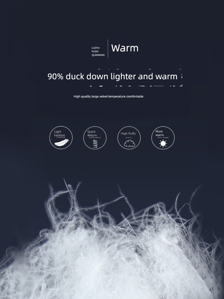 dad Medium and long term Extremely cold keep warm Hooded Down Jackets