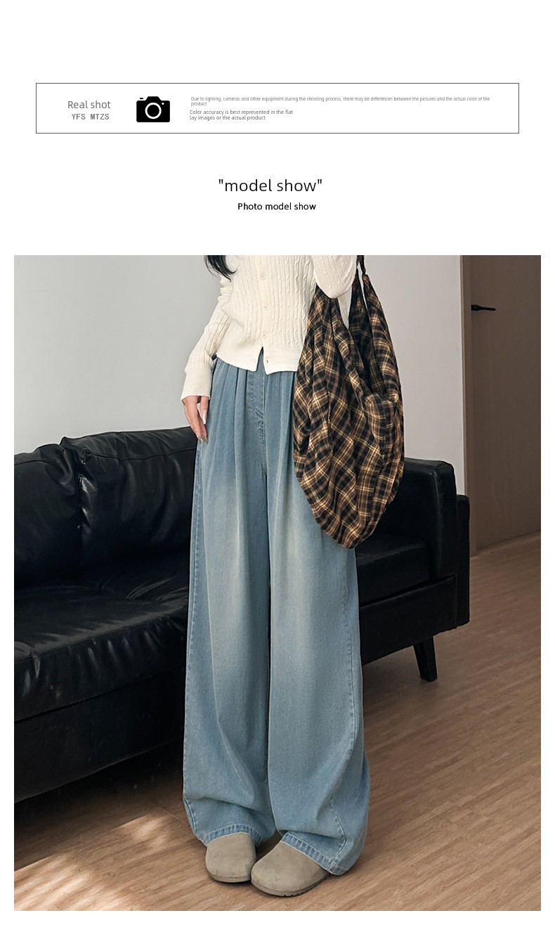 Girls' Jeans Autumn 2026 New Style Children's Straight Wide-Leg Pants for Older Girls Long Pants Spring and Autumn Pants for Middle School Students — 9