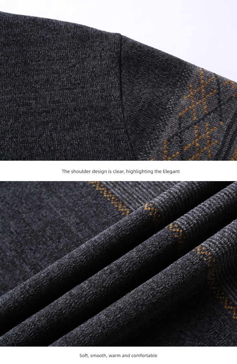 winter clothes Plush thickening Middle aged man Undershirt sweater