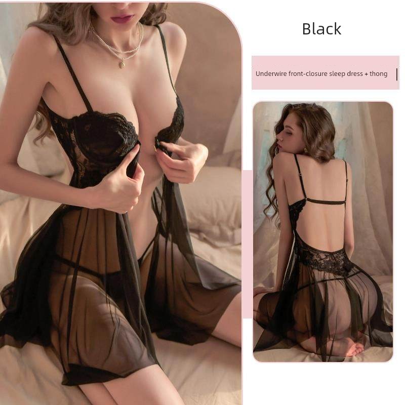 Sexy Lingerie with Underwire for Small Busts, Alluring Camisole Nightdress, Fun Intimate Wear, Couple's Warming Outfit — 7