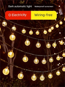 Solar Lamp Outdoor Lamp Garden Decorative Lamp Garden Lamp Outdoor Waterproof Lamp with LED Lighting Chain Colored Lamp 