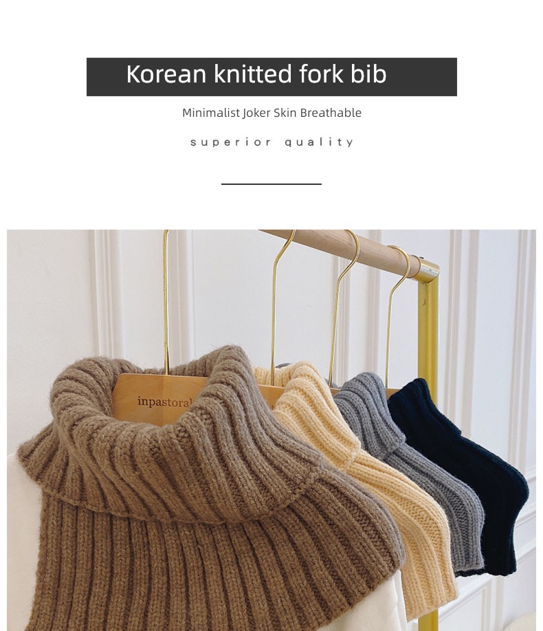 Internet celebrity female winter Wool knitting thickening solar system Neckline