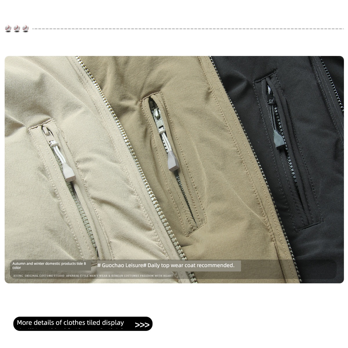 American style keep warm thickening Mountain system work clothes loose coat Cotton vest
