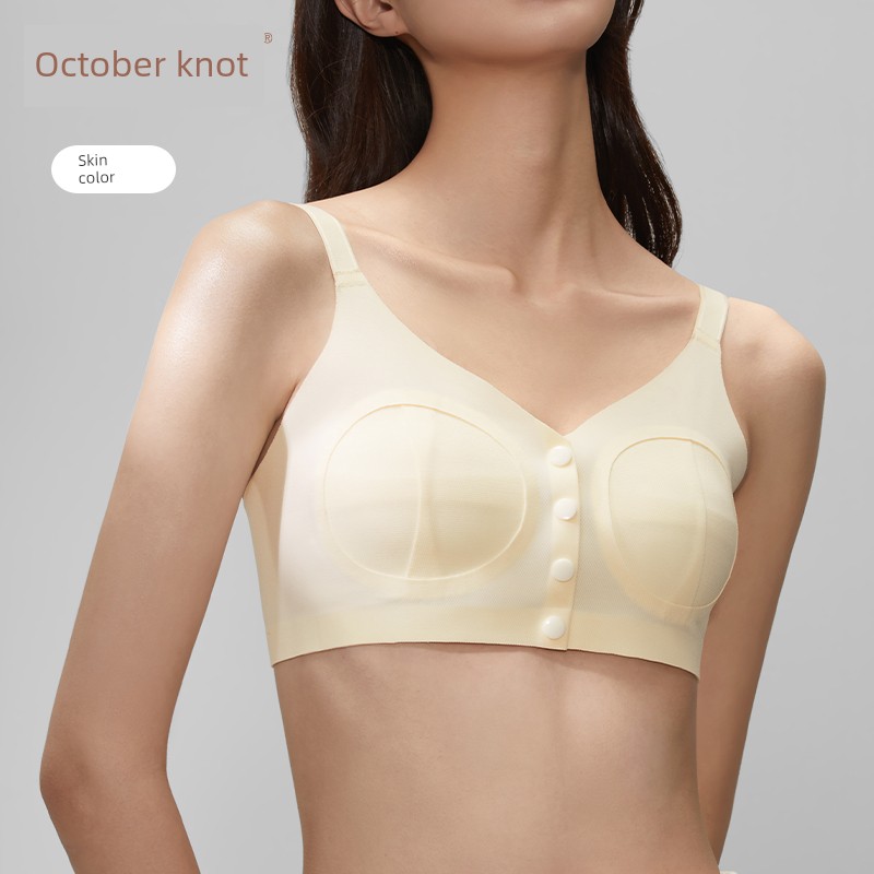 October Crystalline Breastfeeding Intimates Pregnant Women Postpartum Feeding Dedicated Bra Breastfeeding Breast Pump Intimates Hands-Free Bra — 1