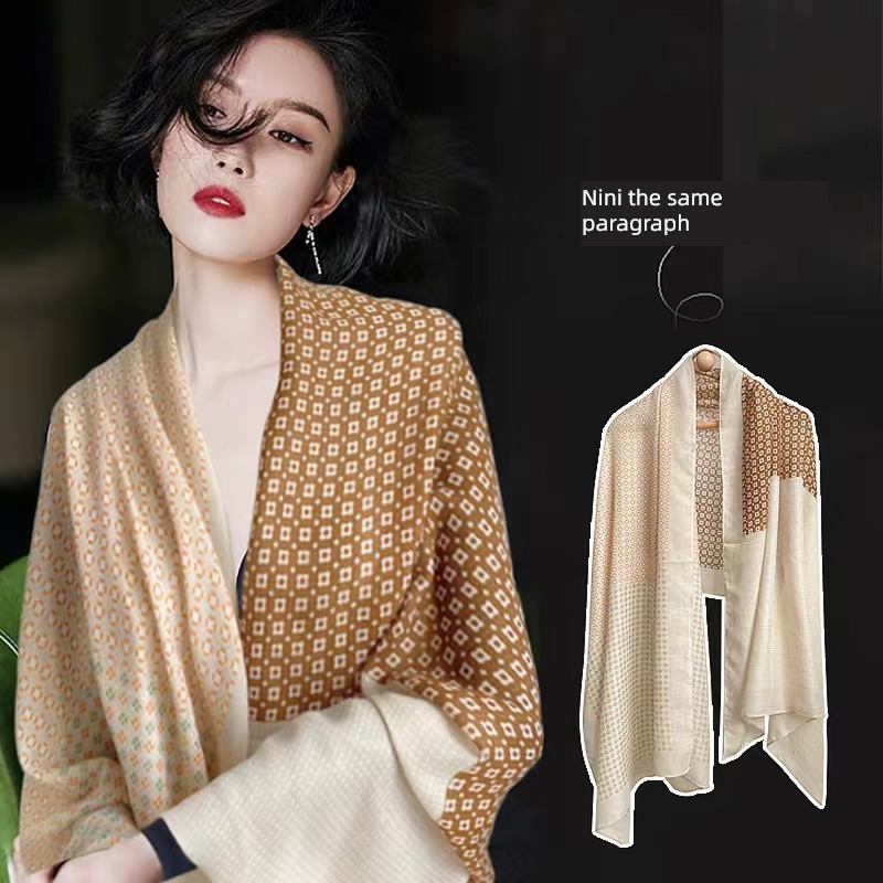 Minority female Cotton and hemp summer noon break Blanket aaf  Shawl