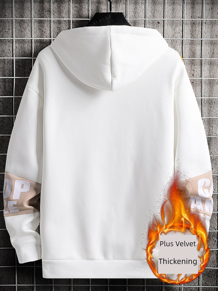 Gradients winter New year's money Hooded Cartoon Sweater