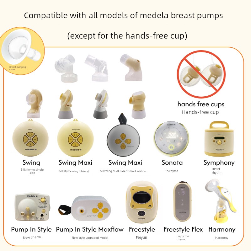 Medele Medele Breast Pump Fittings Horn Cover Breast Pump Shield Small Caliber Converter 17/19mm