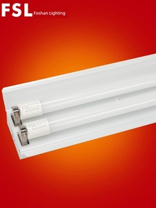 Foshan Lighting T8led Tube Led Double Tube with Cover Double Flat Bracket Led Fluorescent Lamp Double Branch with Cover 